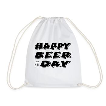 Beer - Drawstring Bag - white - Front