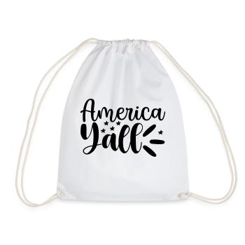 2 America Yall - Drawstring Bag - white - Front