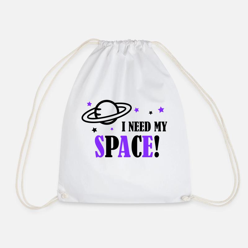 I need my Space! - Turnbeutel - Weiß
