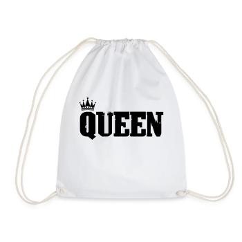 Queen - Drawstring Bag - white - Front
