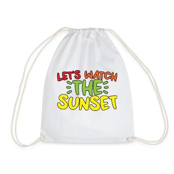 Regardons le coucher de soleil 3 - Sac de sport léger - blanc - Devant