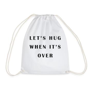 Hug - Drawstring Bag - white - Front