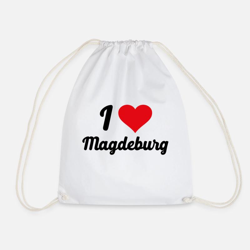 I Love Magdeburg - Turnbeutel - Weiß