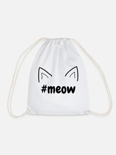 #meow - Turnbeutel - Weiß
