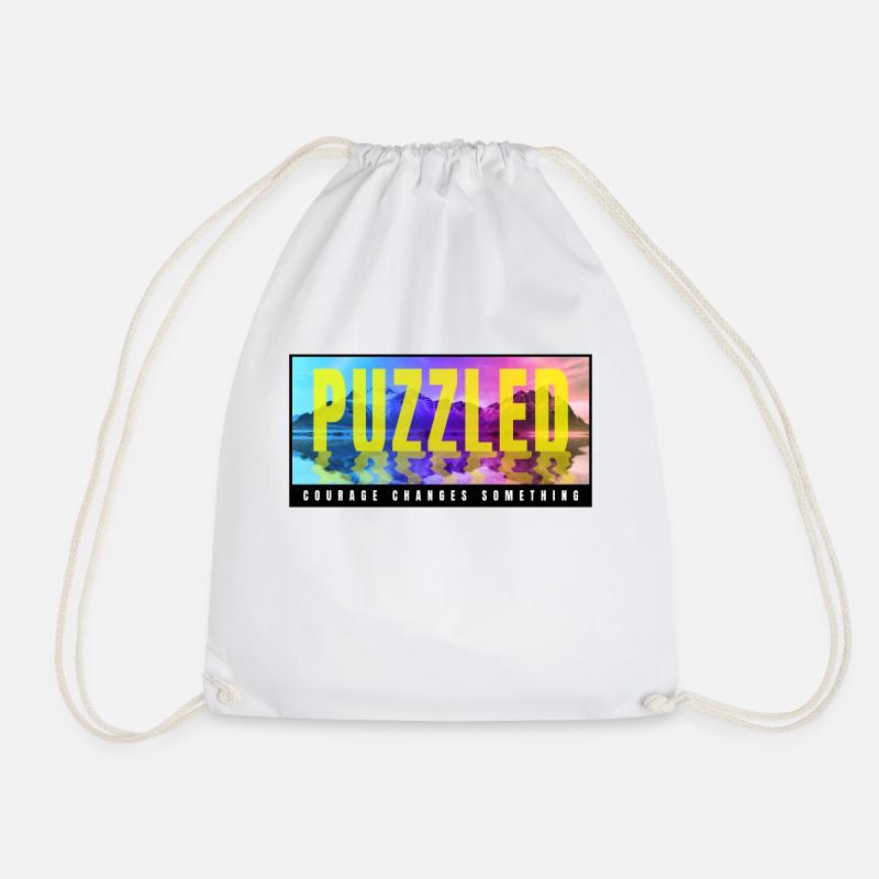 Puzzled - Turnbeutel - Weiß