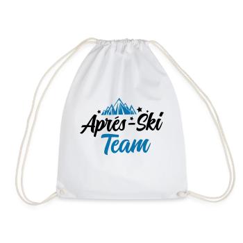 apres ski team - Turnbeutel - Weiß - Vorne