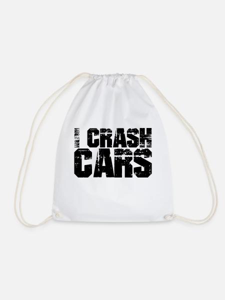 I Crash Cars - Turnbeutel - Weiß