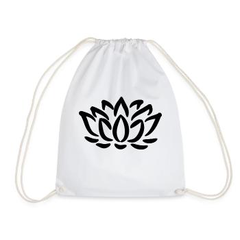 Lotus - Drawstring Bag - white - Front
