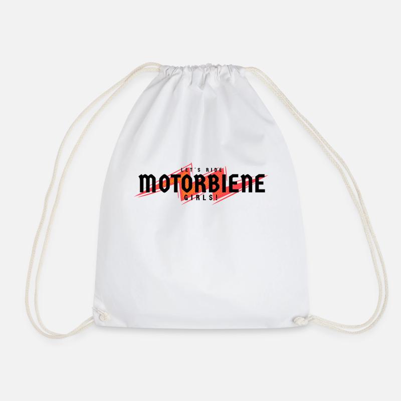 Motorbiene - Turnbeutel - Weiß