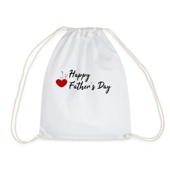 Bonne fête des pères pour les cadeaux - Sac de sport léger - blanc - Devant