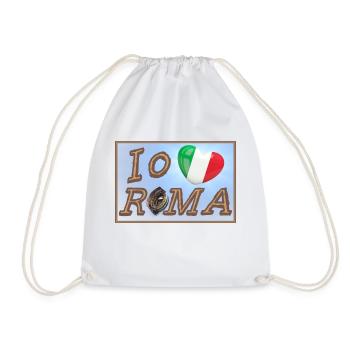 Io amo Roma - Turnbeutel - Weiß - Vorne