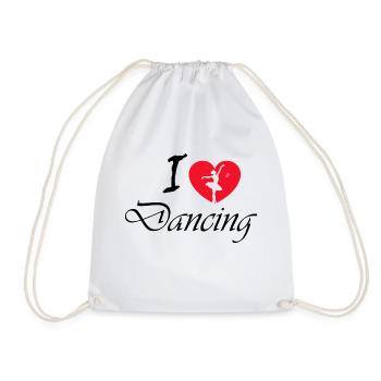 Dancing Dance Music - Drawstring Bag - white - Front