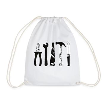 Artisan bricoleur Artisan Artisan Outil Construction - Sac de sport léger - blanc - Devant