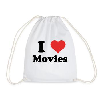 J’aime les films - Sac de sport léger - blanc - Devant