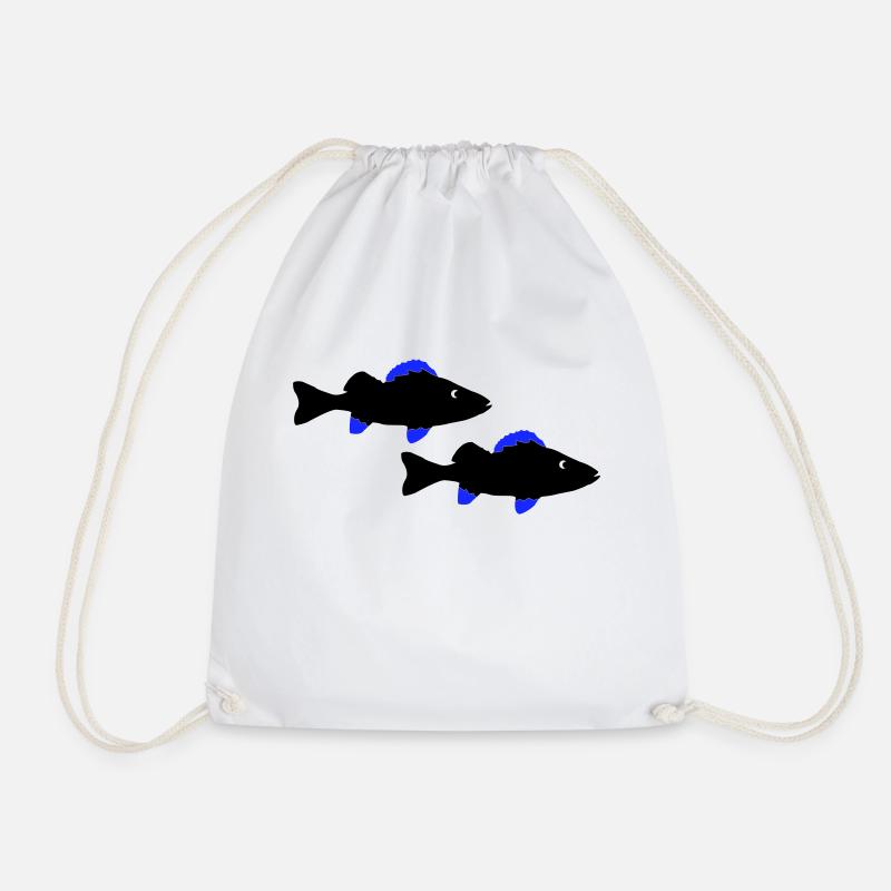barsch fische - Turnbeutel - Weiß