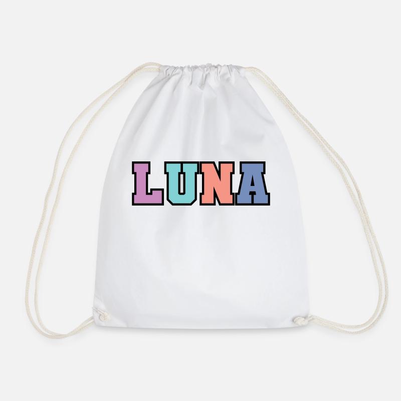 Name - Luna - Turnbeutel - Weiß