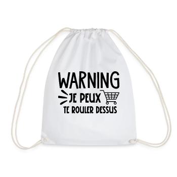 je peux te rouler dessus - Sac de sport léger - blanc - Devant