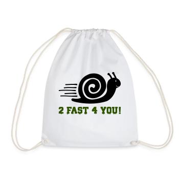 Escargot 2 Rapide - Sac de sport léger - blanc - Devant