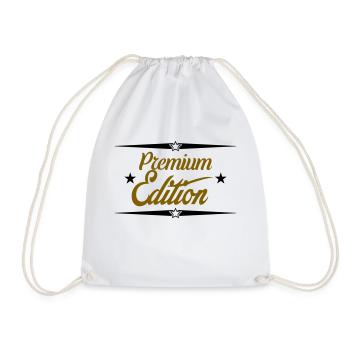 Premium Edition - Drawstring Bag - white - Front