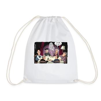Seance 'You re on Mute' - Drawstring Bag - white - Front