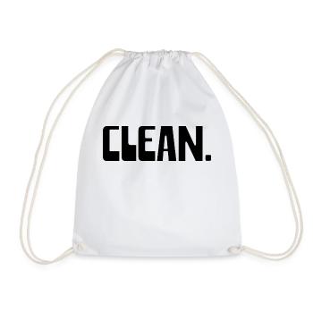 CLEAN - Turnbeutel - Weiß - Vorne