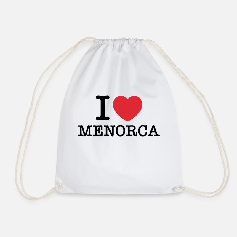 Ich liebe Menorca | Menorca | I Herz Menorca | Spanien - Turnbeutel - Weiß