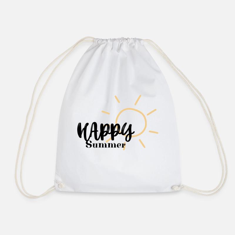 HAPPY SUMMER - Turnbeutel - Weiß