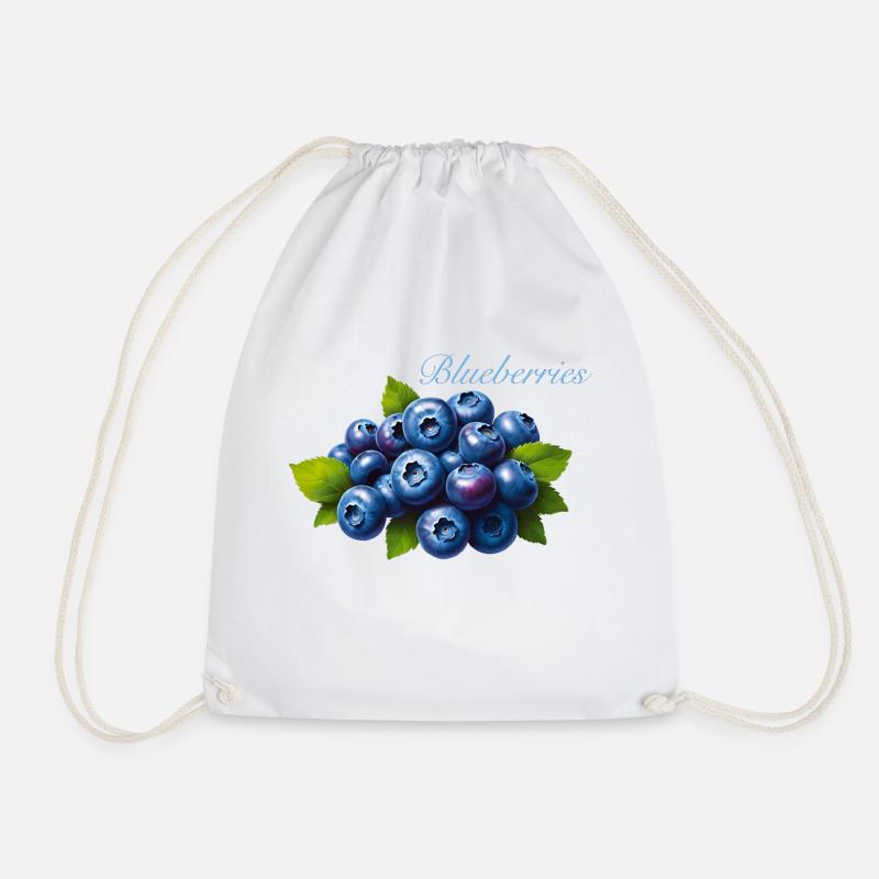 Blueberries - Turnbeutel - Weiß