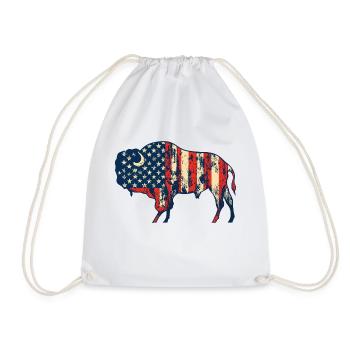 Bison - Sac de sport léger - blanc - Devant