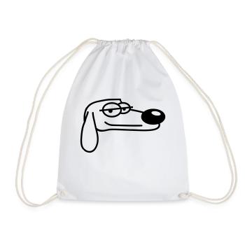 Chien A L’air cool Look détendu Guy Chill Dude - Sac de sport léger - blanc - Devant