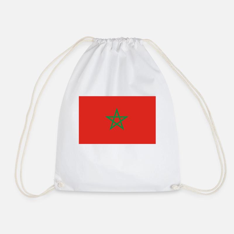 morocco - Drawstring Bag - white