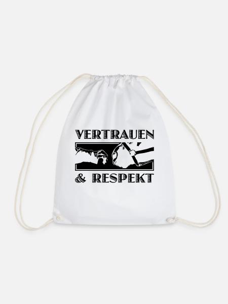 JaC's Vertrauen & Respekt 1 - Turnbeutel - Weiß