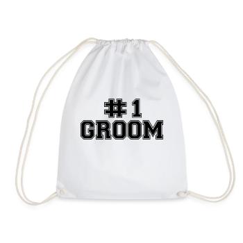 Numer One Groom - Turnbeutel - Weiß - Vorne