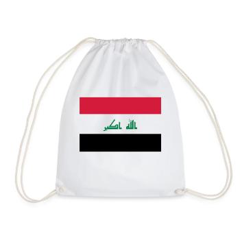 Iraq - Drawstring Bag - white - Front