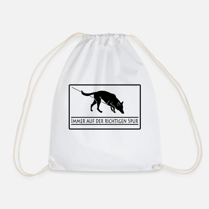 Fährtenhund - Turnbeutel - Weiß