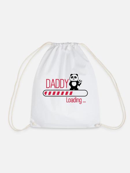daddy loading - Turnbeutel - Weiß