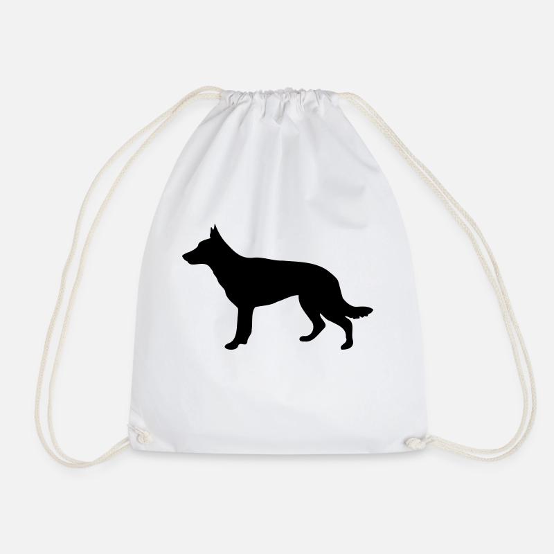 Schäferhund - Turnbeutel - Weiß