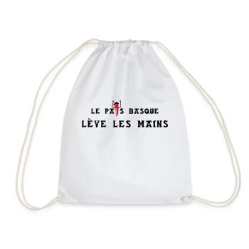 Le pays basque lève les mains - horizontal - Sac de sport léger - blanc - Devant
