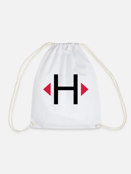Elb H dinghy - Drawstring Bag - white