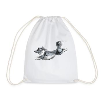 Berger Shetland Bleu Merle - Sac de sport léger - blanc - Devant