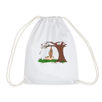 Per and Bjørn - Drawstring Bag - white - Front