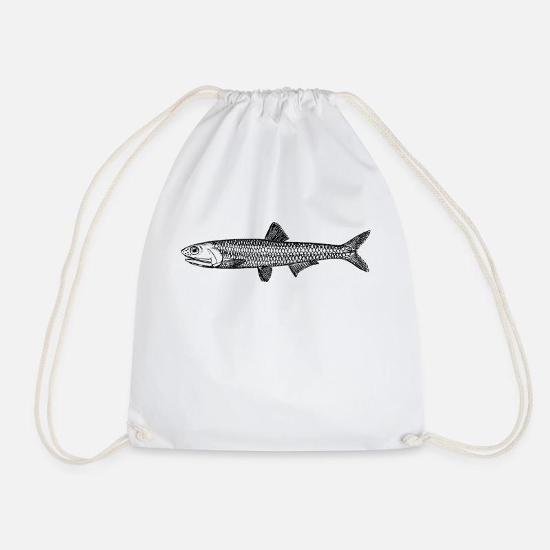 fish425 - Turnbeutel - Weiß