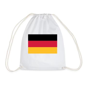 Germany flag - Drawstring Bag - white - Front