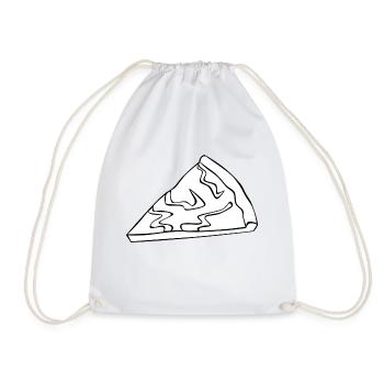 pizza pizzeria food food restaurant11 - Drawstring Bag - white - Front