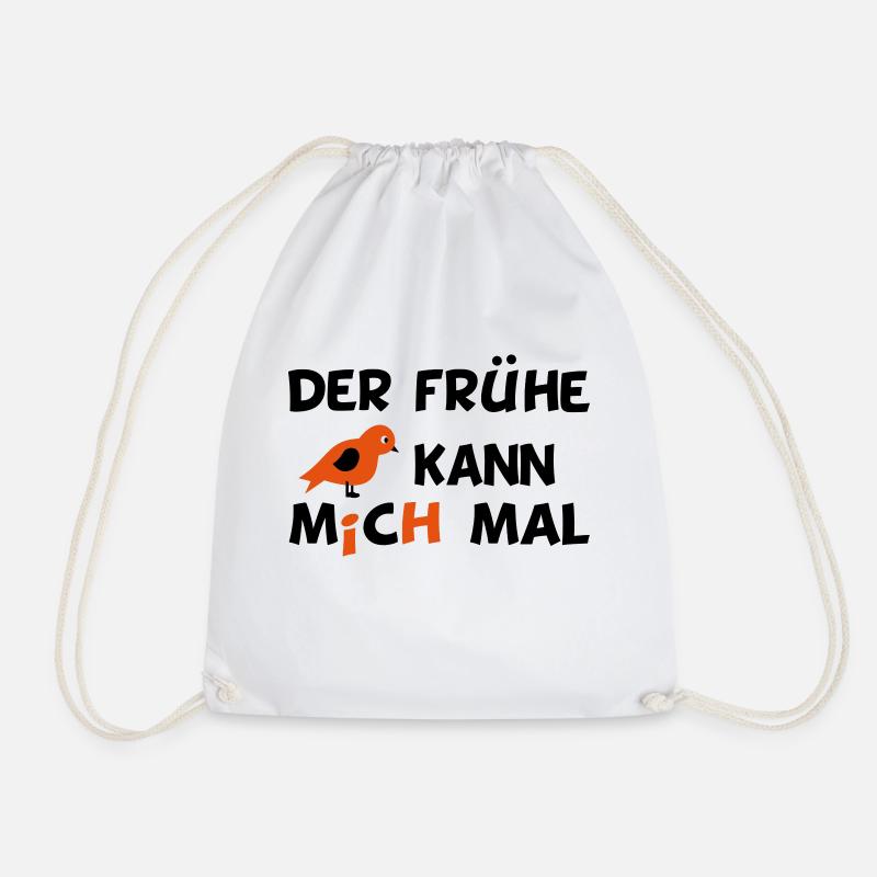 lustiger Spruch - Turnbeutel - Weiß