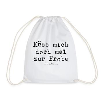 Küss mich - Turnbeutel - Weiß - Vorne