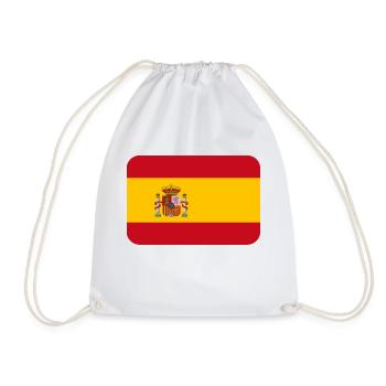 SPAIN FLAG round corner 400 dpi - Sac de sport léger - blanc - Devant