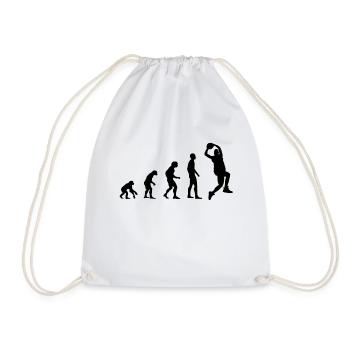 Basketball basketball basket athlete gift - Drawstring Bag - white - Front