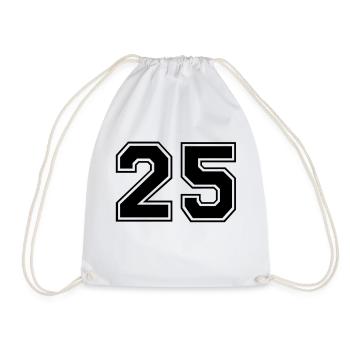 25 - Drawstring Bag - white - Front