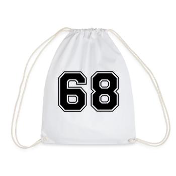 68 - Drawstring Bag - white - Front